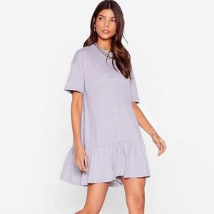 NWT nasty gal named drop tee mini dress